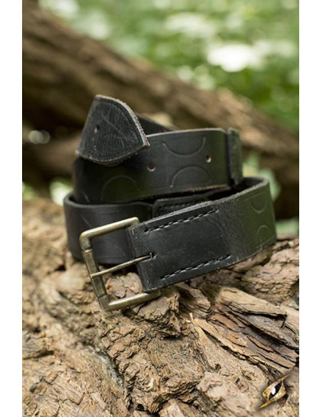 Full armor of medieval soldier, black...