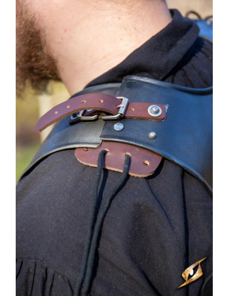 Medieval warrior's gorget, dark color