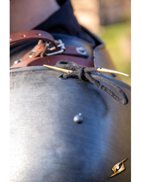 Medieval warrior shoulder pads, black...