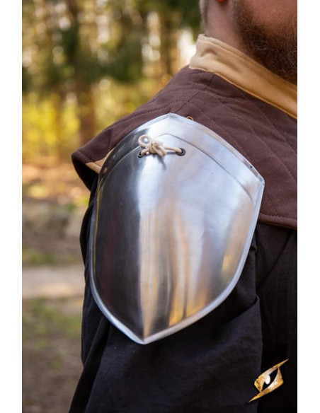 Simple medieval shoulder pads of...