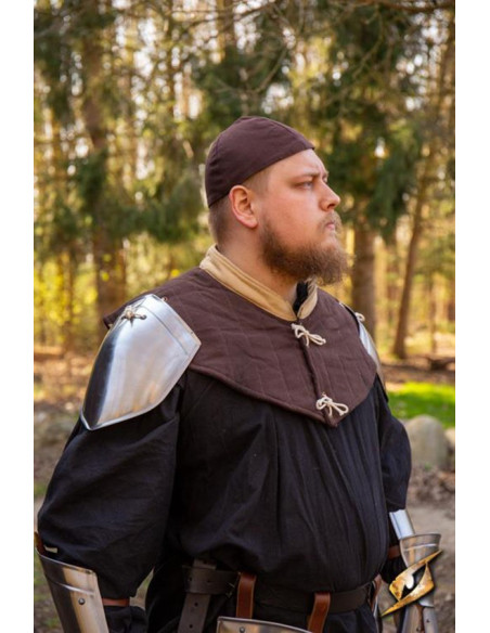 Simple medieval shoulder pads of...