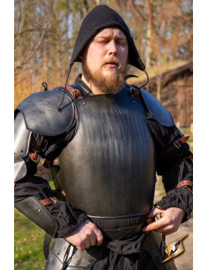 Medieval Squire breastplate, black finish