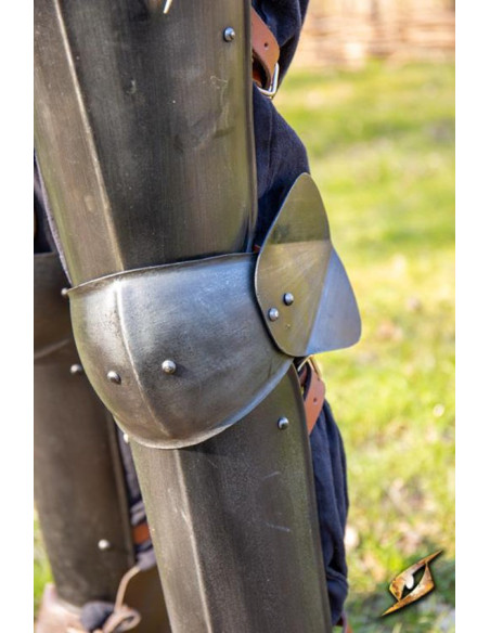 Soldier leg protectors, black finish