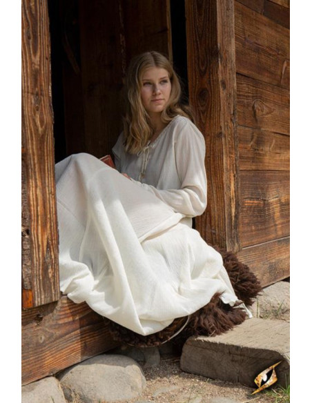 Isabel inner tunic, natural white color