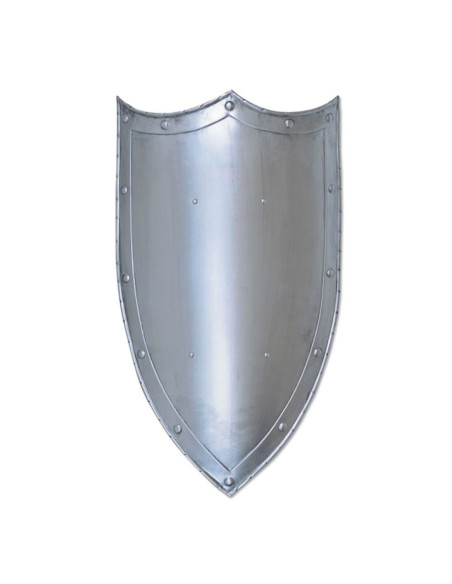 Plain medieval shield with 3 points