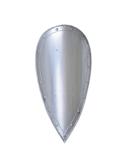 Smooth almond medieval shield