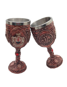 Red Templar cup in resin