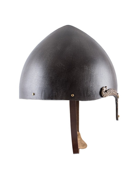 Celtic helmet with nose, rustic finish