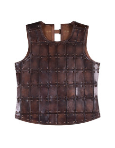 Short medieval brigandine, in leather
