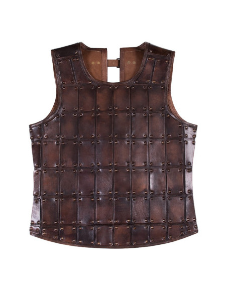 Short medieval brigandine, in leather