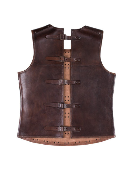 Short medieval brigandine, in leather