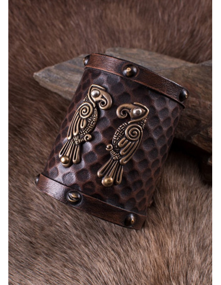 Hugin and Munin Ravens Nordic Bracelet