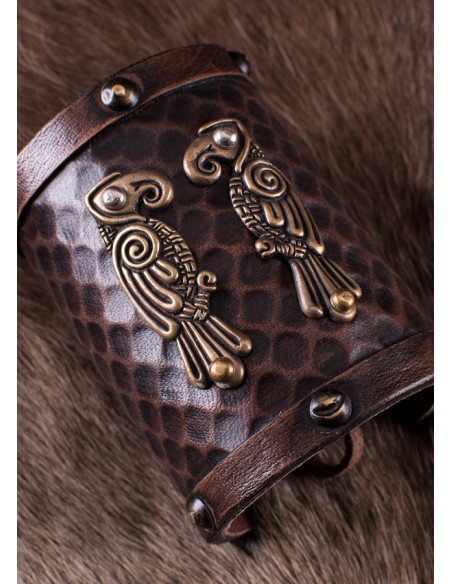 Hugin and Munin Ravens Nordic Bracelet