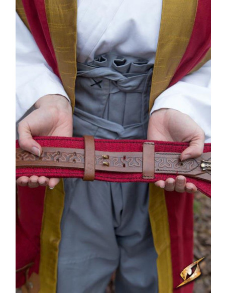Japanese Samurai Belt Beruto, red and...