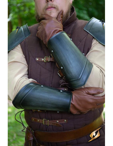 Medieval Escudero Bracelets, Dark Finish