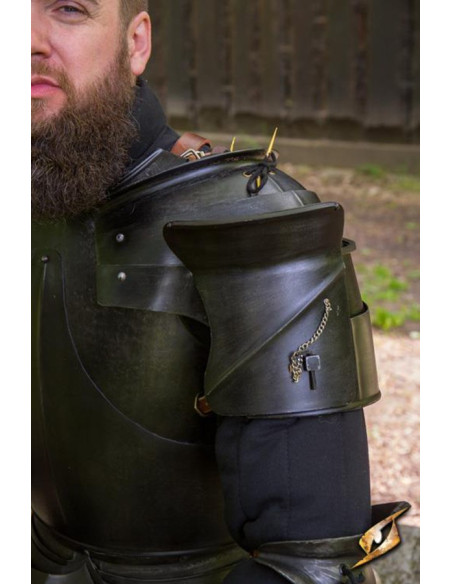 Milanese medieval shoulder pads, dark...