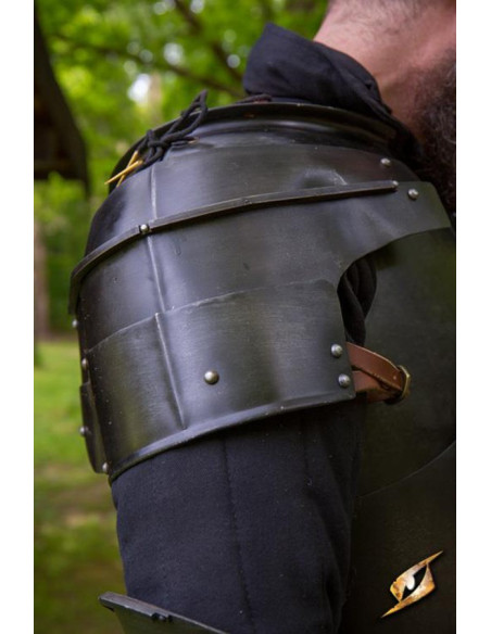 Milanese medieval shoulder pads, dark...