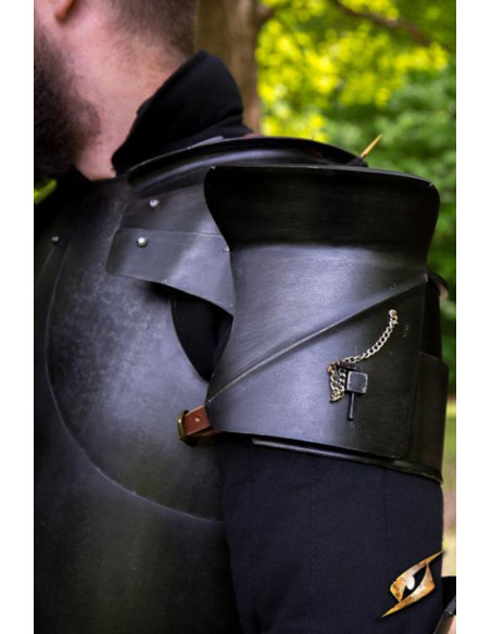 Milanese medieval shoulder pads, dark...