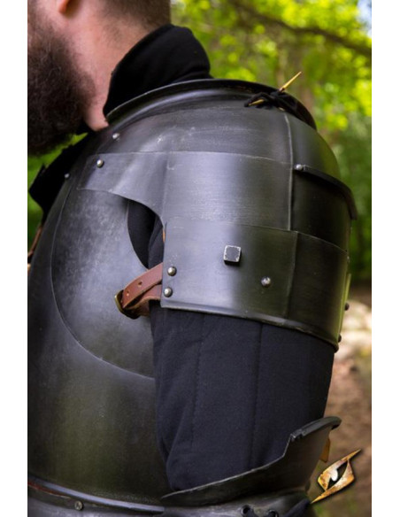 Milanese medieval shoulder pads, dark...