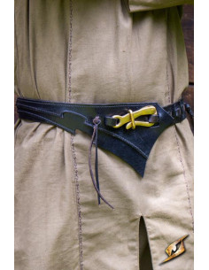 Dark Elves leather belt, black