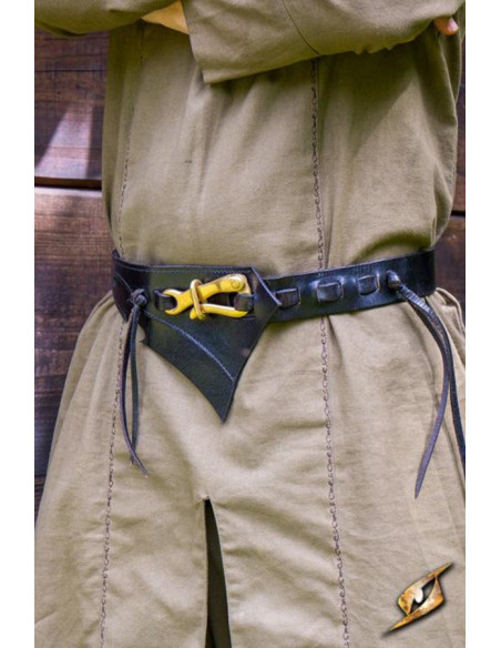 Dark Elves leather belt, black