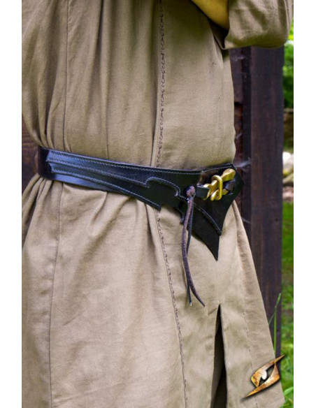 Dark Elves leather belt, black