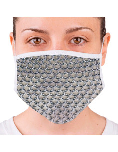 Medieval Reusable Chainmail Mask (for adults) 2