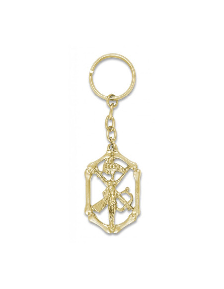 Legion Christ bone keychain