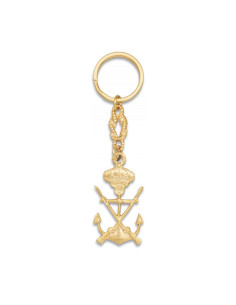 Marine infantry metal keychain