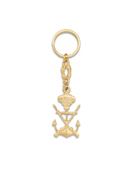 Marine infantry metal keychain
