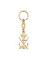 Marine infantry metal keychain