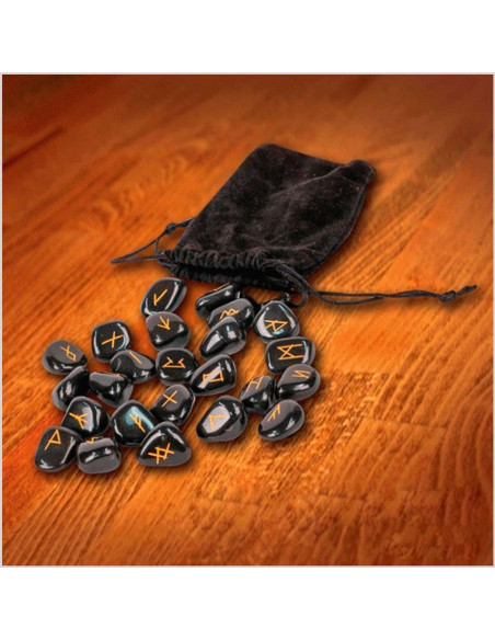 Viking runes set with bag