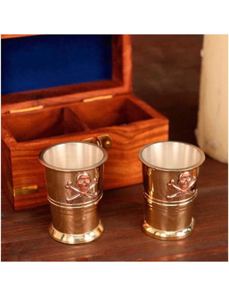 Captain Pirate glasses set with...