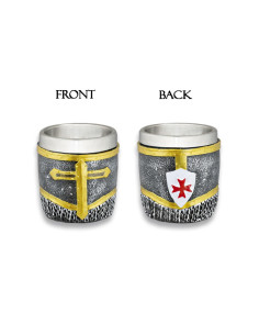 Chain mail templar shot glass