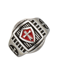Knights Templar Shield and Cross Ring