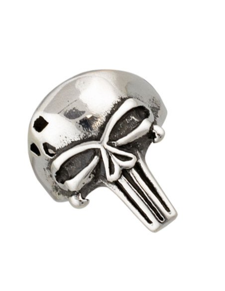 Simple skull ring in steel with...