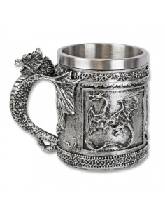 Decorative medieval dragon cup