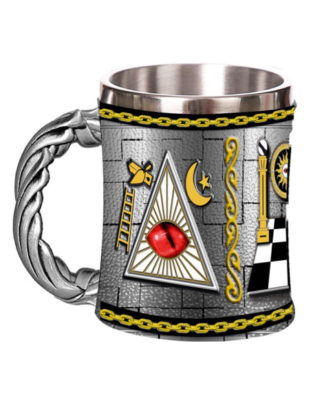 Freemasons resin mug
