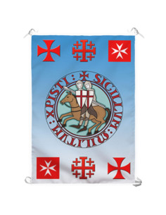 Medieval Banner Knights and Templar Crosses (70x100 cms.)