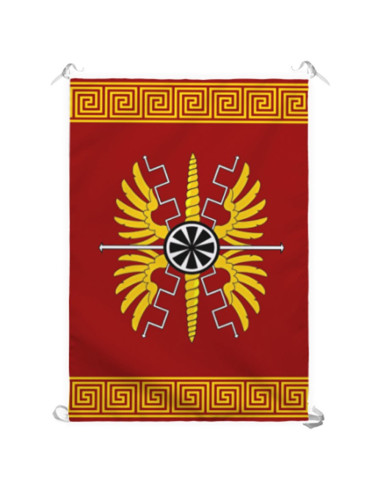 Roman banner for interiors and exteriors (70x100 cms.)
 Material-Satin