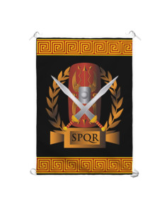 Banner Roman Legion SPQR, shield and gladius (70x100 cms.)