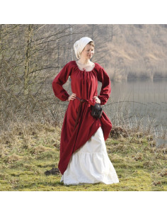 Ana medieval dress, red wine 2