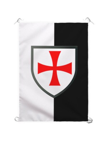 Bicolor Banner with Cross Paté Knights Templar (70x100 cms.)
 Material-Polyester
