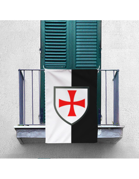 Bicolor Banner with Cross Paté...