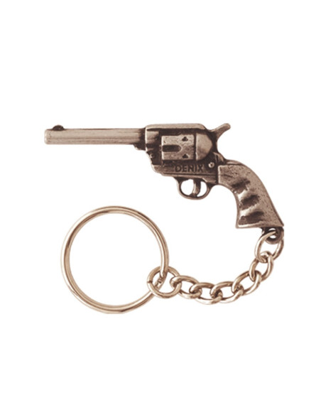 Western Short Revolver Keychain