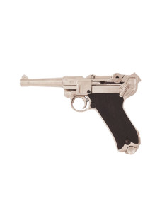 Parabellum Luger P08 nickel-plated pistol