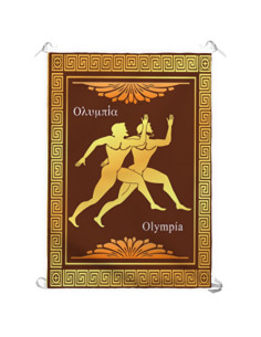 Banner Greek Olympics, Athletics (70x100 cms.)