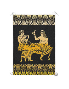 Banner Rest and Leisure in Classical Greece (70x100 cms.)