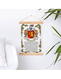 Pennant with wooden frame Personalized with your Last... 2