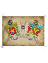 Medieval Banner 2 Personalized Surnames (70x100 cms.)